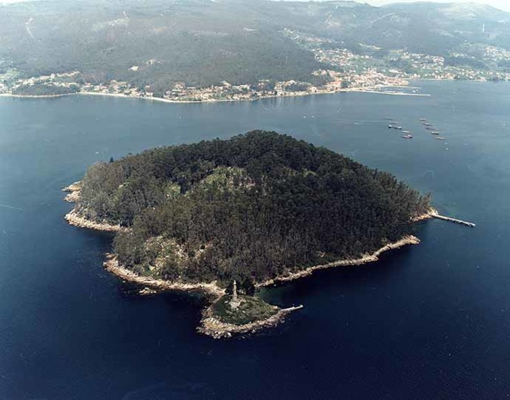 Illa de Tambo, na ría de Pontevedra / Arquivo