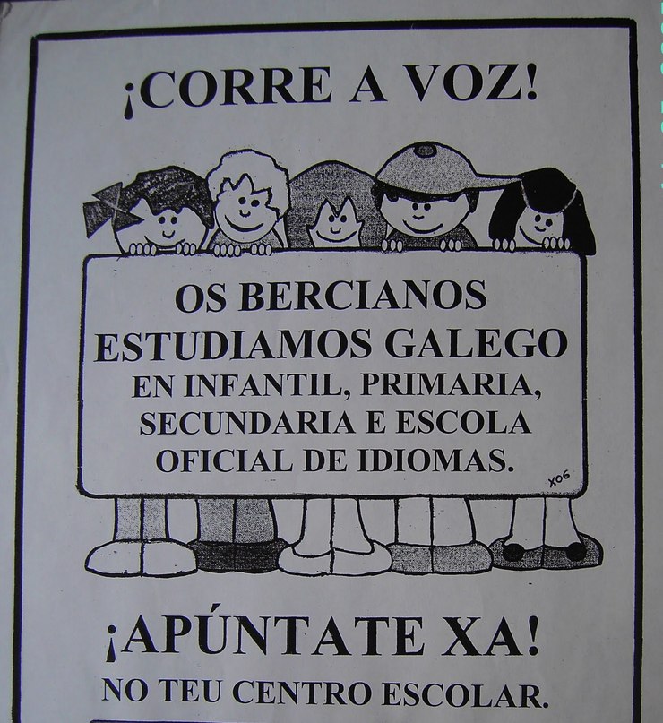 Campaña a favor do estudo do galego no Bierzo 