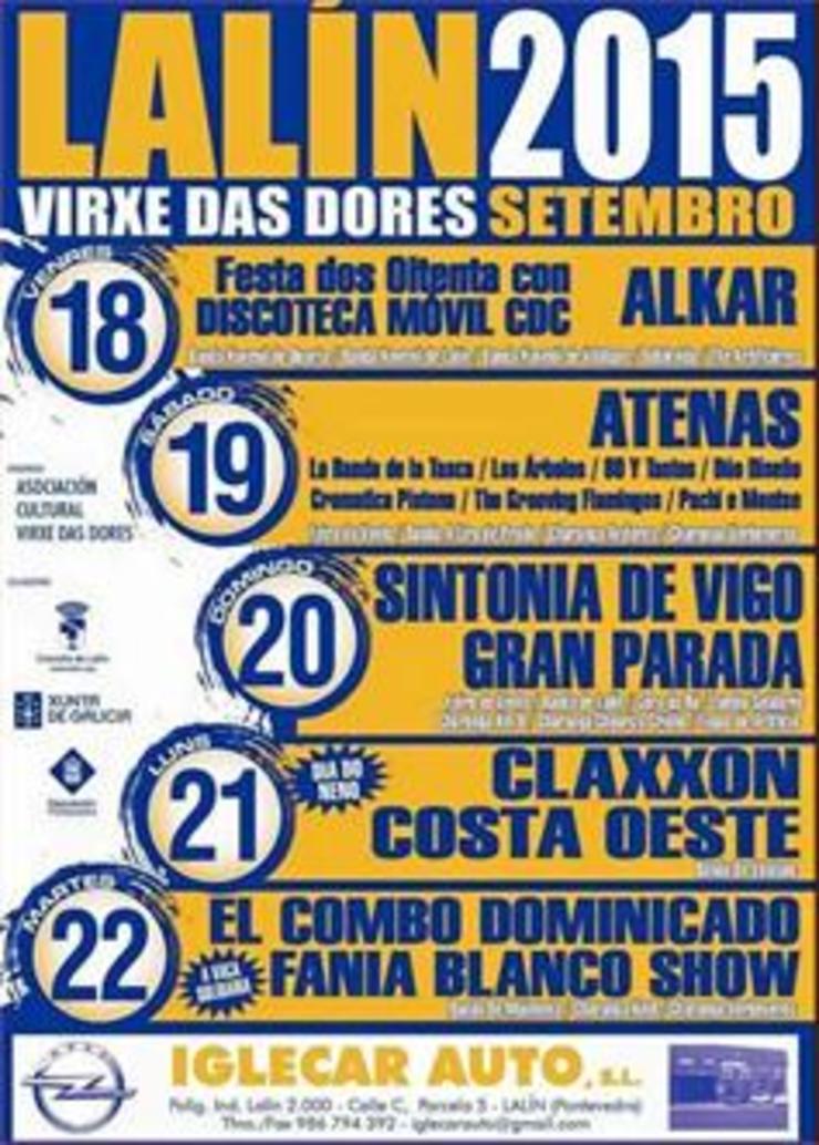 Cartel das festas de Lalín 2015