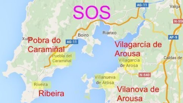 Tamén se lle pediu a Google que os seus mapas recollan a toponimia en galego