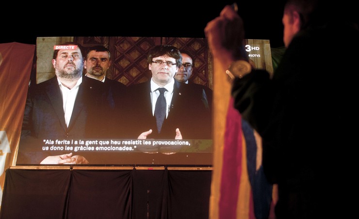 Comparecencia de Puigdemont  no referendo de independencia de Cataluña
