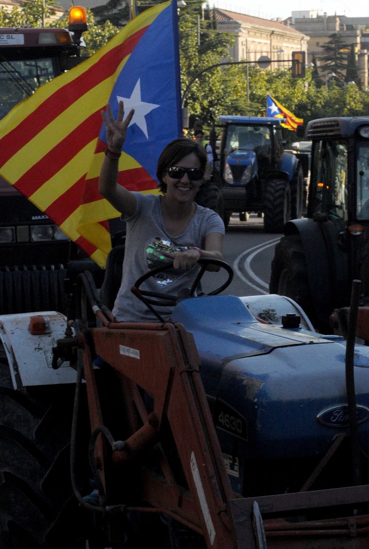 Folga xeral en Cataluña tralo referendo de independencia 