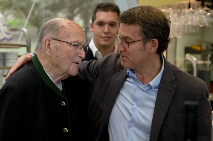 Gerardo Fernández Albor  e Alberto Núñez Feijóo 