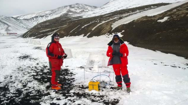 Científicos galegos na Antártida 