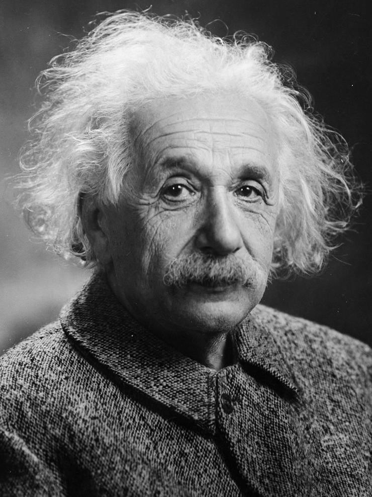 Imaxe de Einstein pouco antes da súa morte
