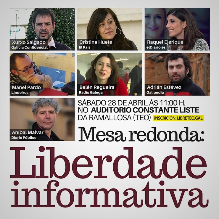 Xornadas sobre liberdade informativa no LibreTeo, coa participación do director do GC, Xurxo Salgado 