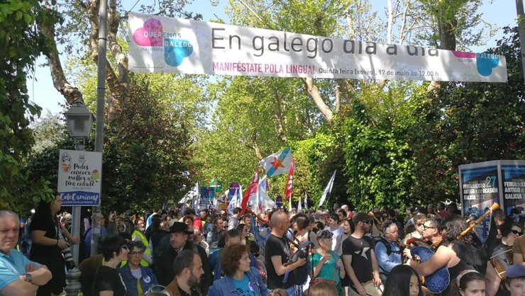Manifestación de Queremos Galego 17 de maio de 2018 