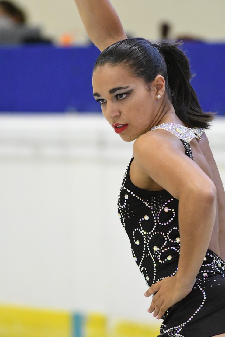 A patinadora Nadia Iglesias 