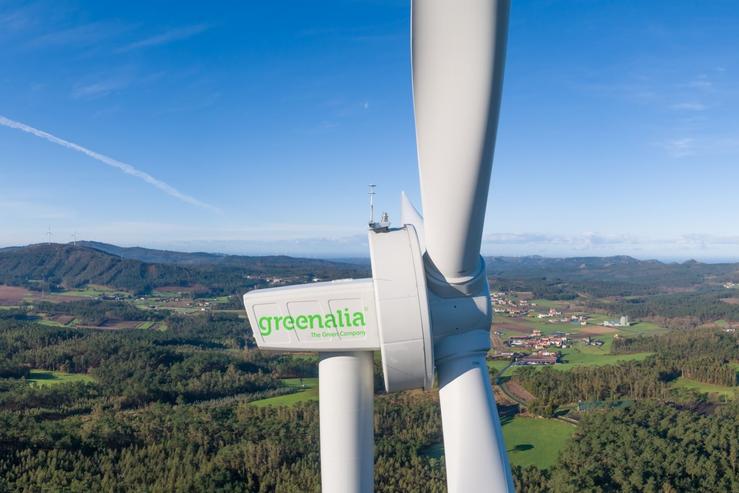 Parque eólico de Greenalia en Miñón (A Coruña). GREENALIA / Europa Press
