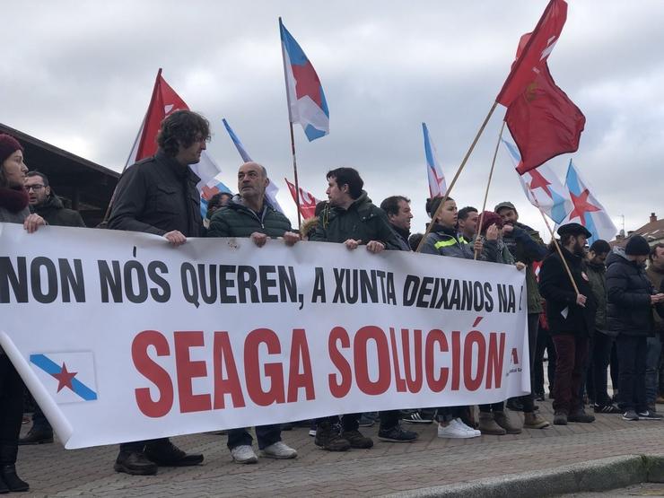 Protesta de Seaga ante a Xunta 