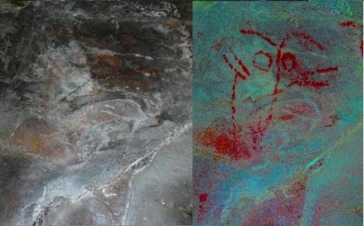 Descobren o maior conxunto de pintura esquemática prehistórica de Galicia. REMITIDA / Europa Press