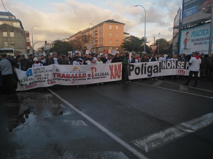 Unhas 1.500 persoas maniféstanse en Ferrol en contra do peche de Poligal / Europa Press