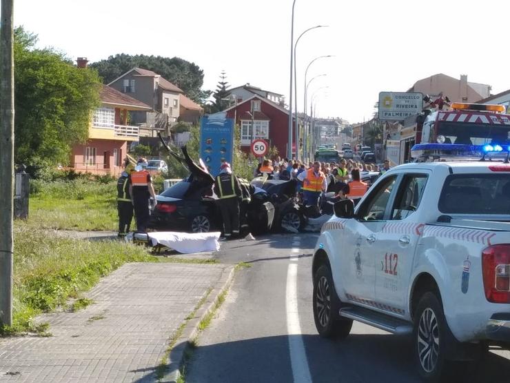Dous falecidos e un ferido grave nunha colisión frontal na estrada entre A Pobra do Caramiñal e Ribeira / Europa Press.