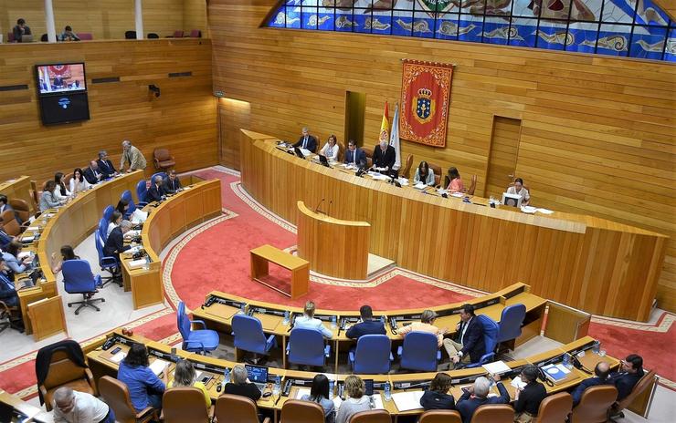 Hemiciclo do Parlamento de Galicia na votación de María Dolores Fernández Galiño como nova valedora do Pobo 