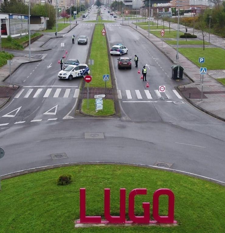 Control da Policía Local de Lugo / POLICÍA LOCAL DE LUGO. / Europa Press