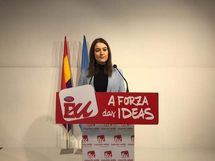 Eva Solla, coordinadora nacional de Esquerda Unida / Europa Press / Europa Press