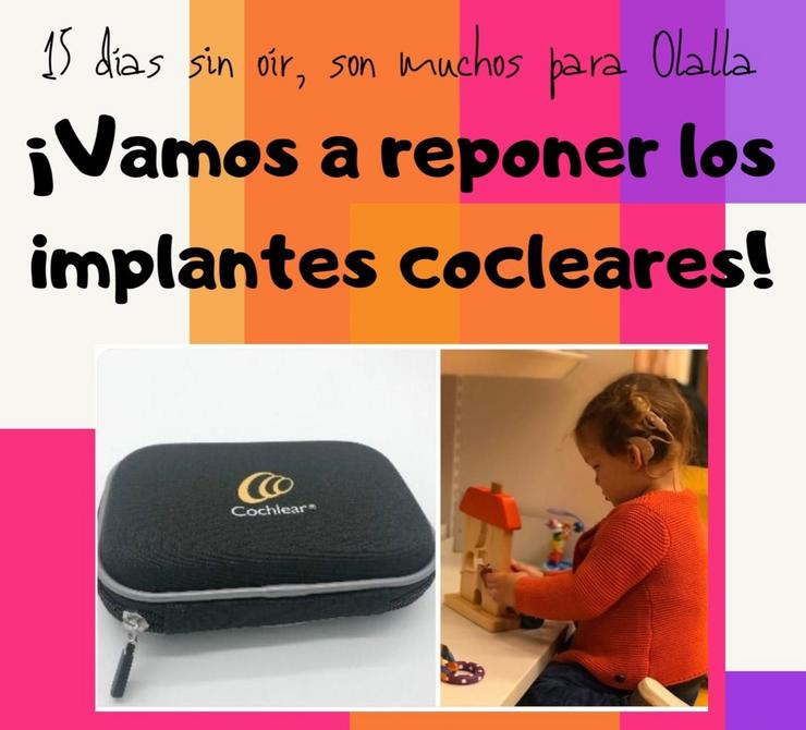 Campaña solidaria para recadar 16.000 euros e repor os implantes cocleares dunha nena de 2 anos. TWITTER 