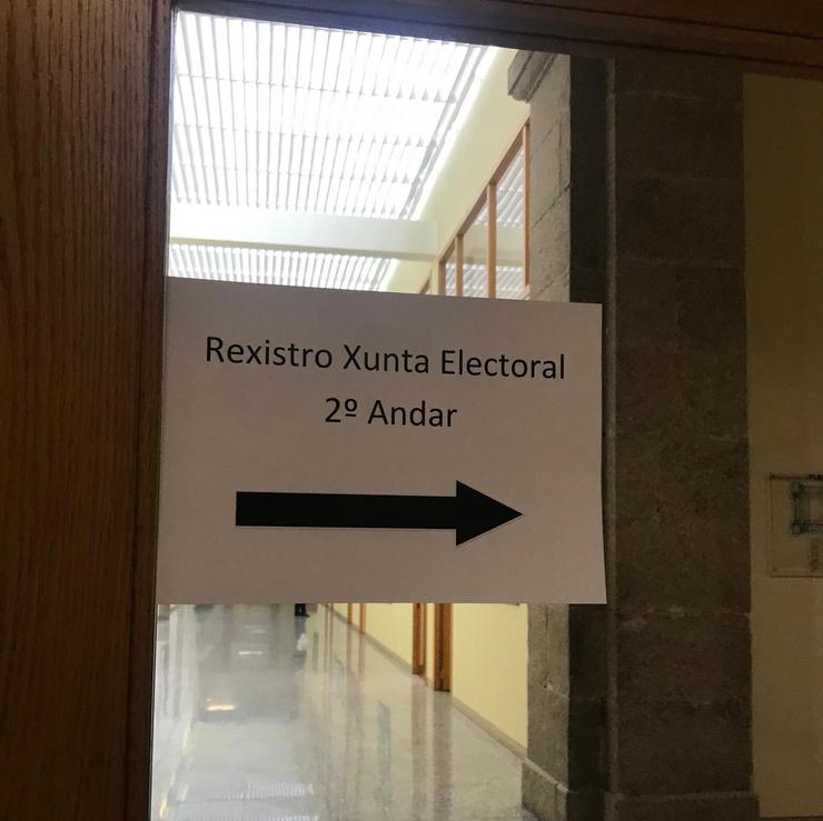 Rexistro xunta electoral de Galicia, eleccións. EUROPA PRESS - Arquivo 