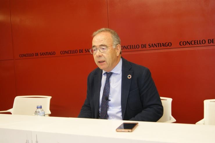 O alcalde de Santiago, Xosé Sánchez Bugallo / Concello.