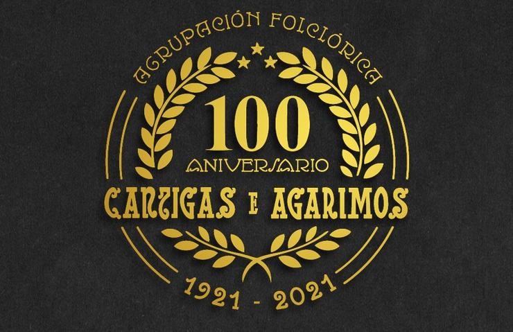 Imaxe conmemorativa do centenario de Cantigas e Agarimos. CANTIGAS E AGARIMOS 