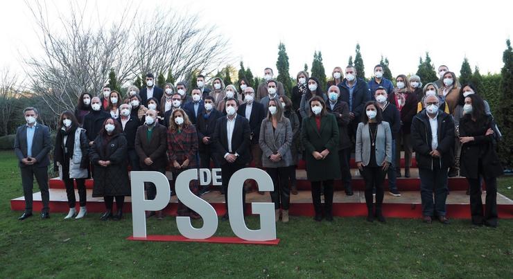 Primeira reunión da executiva do PSdeG tras a celebración do XIV Congreso Nacional da formación