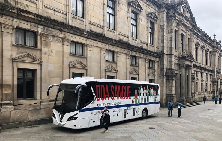 Autobús da ADOS pide doazóns de sangue aos galegos / ADOS / Europa Press