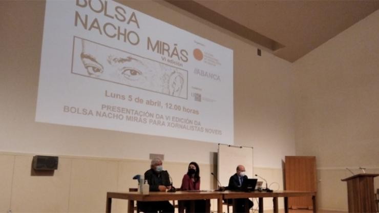Presentación do V Bolsa Nacho Mirás. COLEXIO PROFESIONAL DE XORNALISTAS DE GALICIA / Europa Press