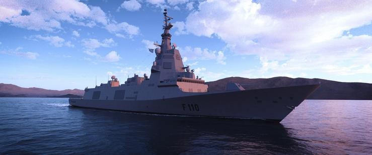 Recreación virtual da futura fragata F-110 para a Armada española que fará Navantia / NAVANTIA
