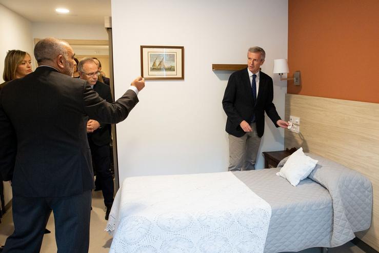 O presidente da Xunta, Alfonso Rueda, este luns na inauguración da residencia de maiores Raiola-San Marcos / Xunta