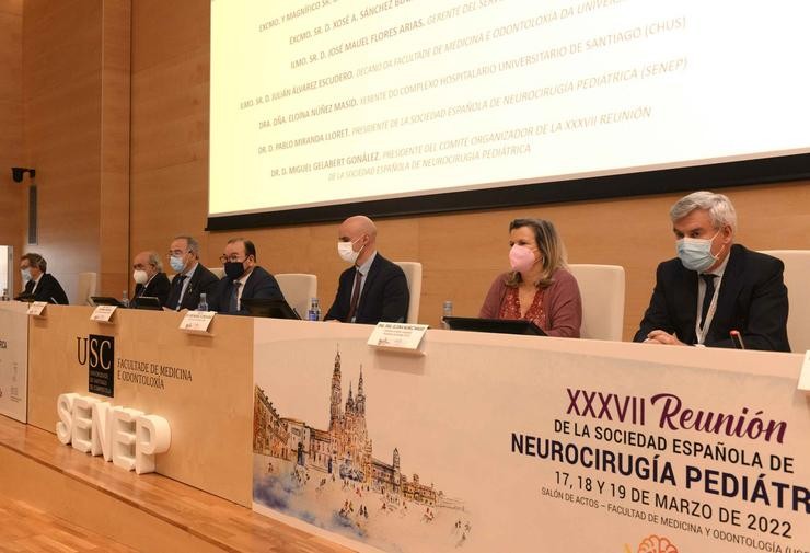 Inauguración da XXXVII Reunión da Sociedad Española de Neurocirugía Pediátrica, en Santiago de Compostela 