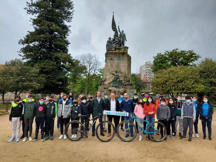 Acto de presentación do Campus BTT XCO Ciclismo Galego en Pontevedra / remitida