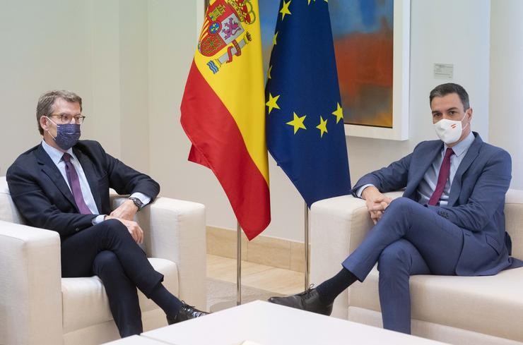 O presidente nacional do PP, Alberto Núñez Feijóo e o presidente do Goberno, Pedro Sánchez / Alberto Ortega - Europa Press