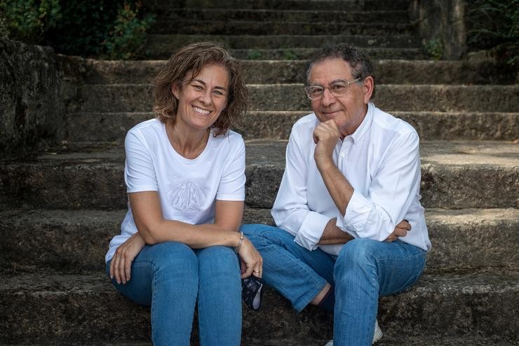 Cristina Mariño, filla de Roberto Verino e directora de Marca da firma, e o seu pai, deseñador e fundador da firma homónima. ROBERTO VERINO 
