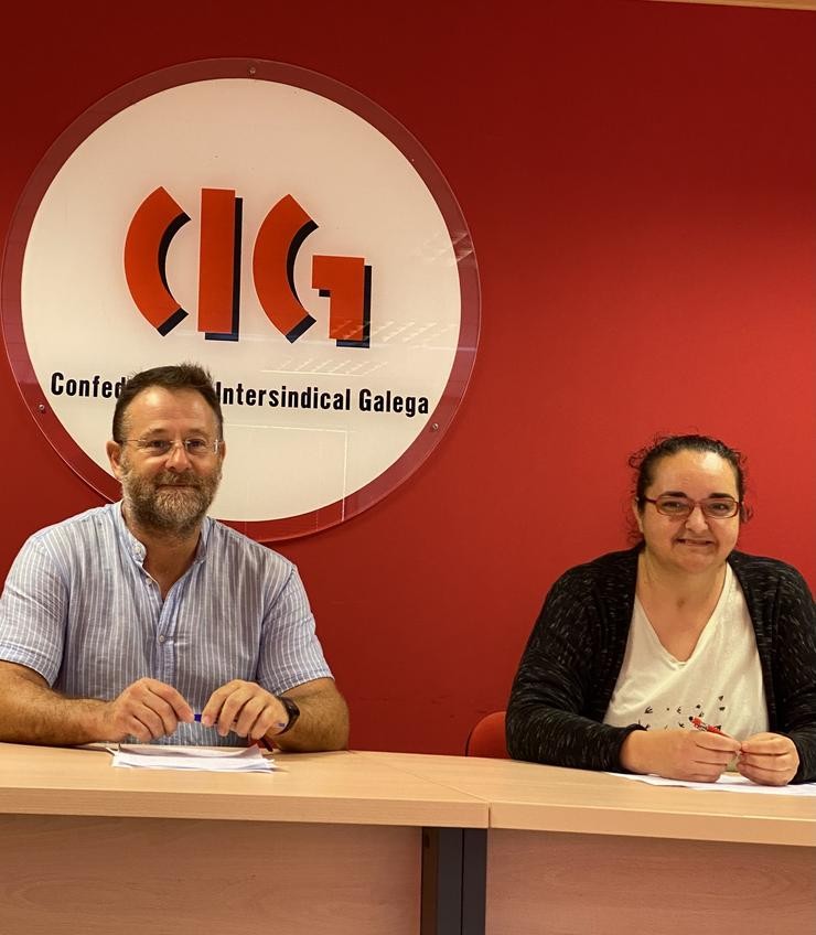 O secretario xeral da CIG, Paulo Carril, xunto coa secretaria de Organización, Susana Méndez / Europa Press