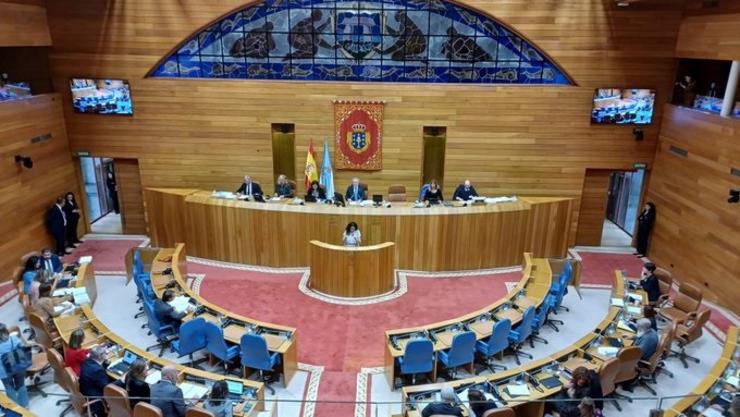 Pleno do Parlamento de Galicia. PARLAMENTO