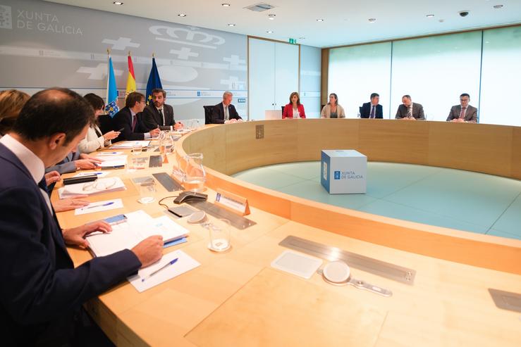 O titular do Goberno galego preside a reunión do Consello da Xunta 
