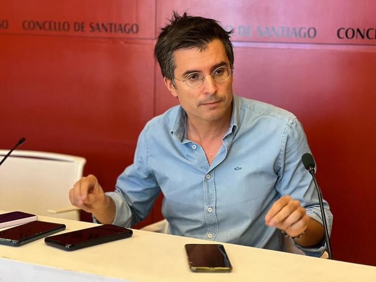 O líder dos populares composteláns, Borja Verea.. PP DE SANTIAGO / Europa Press