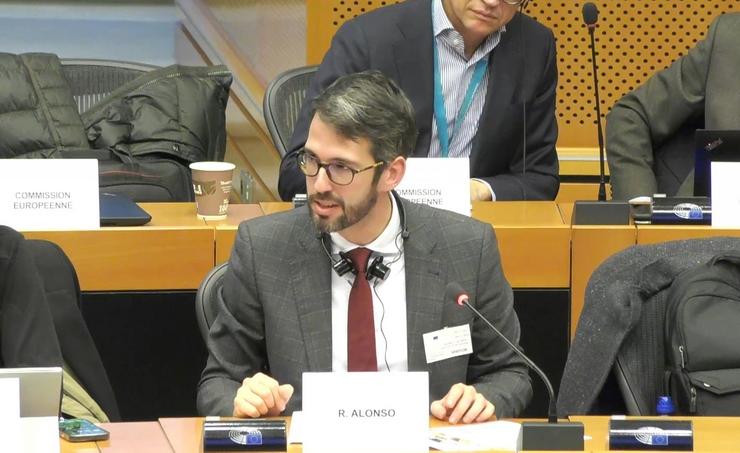 Roberto Alonso no Parlamento Europeo 