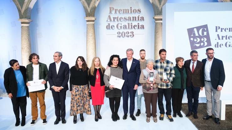 O presidente da Xunta, Alfonso Rueda, nos Premios Artesanía de Galicia 2023 / XUNTA