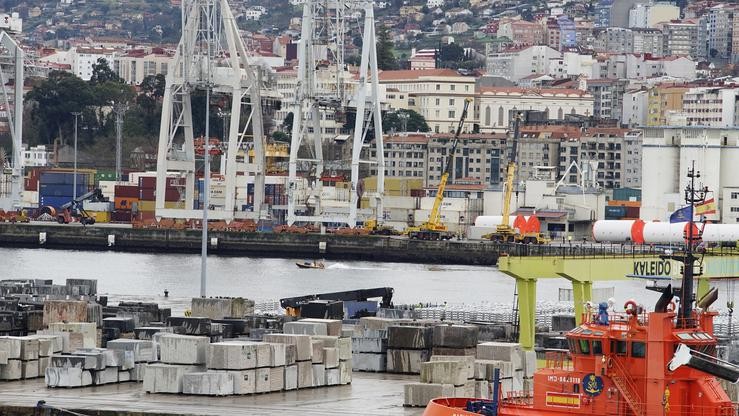 A zona do Porto de Vigo, a 10 de xaneiro de 2023 / Europa Press.