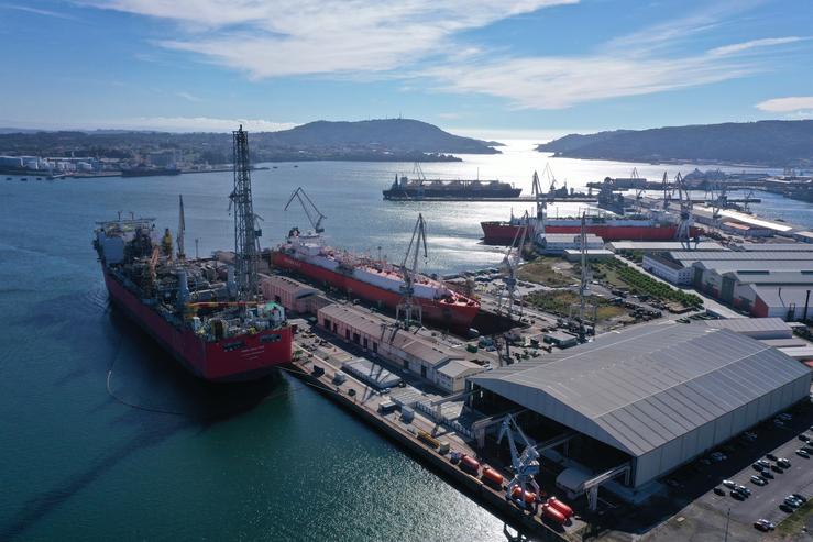 Navantia reparou na ría de Ferrol durante 2022 ata 19 buques