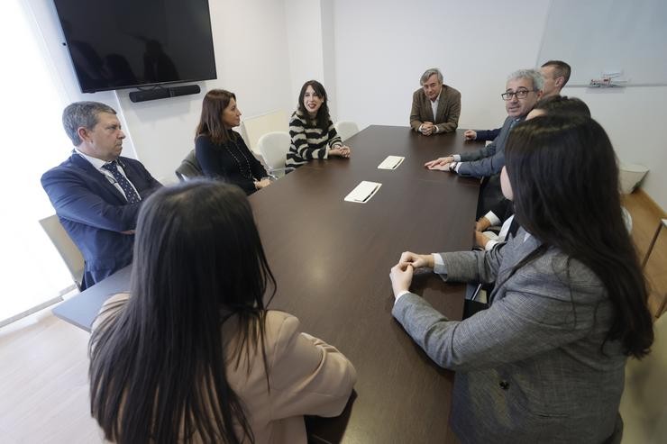 A conselleira de Promoción do Emprego e Igualdade durante unha visita empresarial / Xunta de Galicia