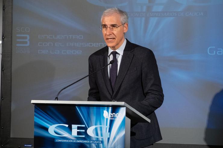 O vicepresidente primeiro e conselleiro de Economa, Industria e Innovacin, Francisco Conde 
