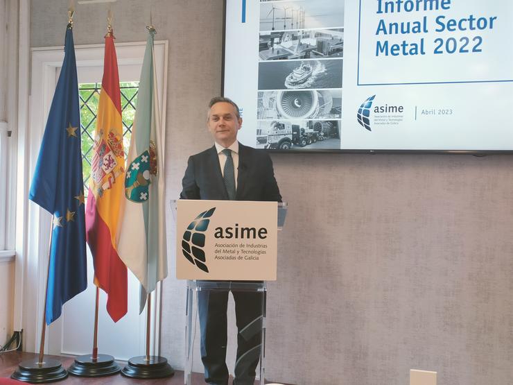 Enrique Mallón, secretario xeral da Asociación de Industrias do Metal e Tecnoloxías Afíns (Asime) de Galicia 