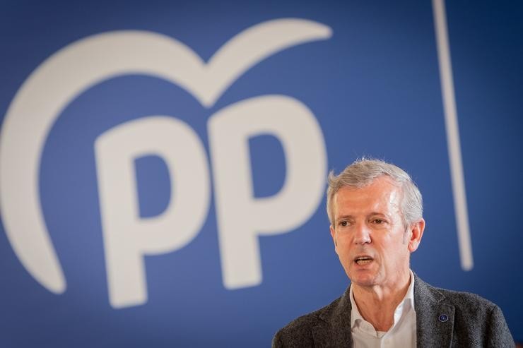 O presidente do Partido Popular de Galicia, Alfonso Rueda 