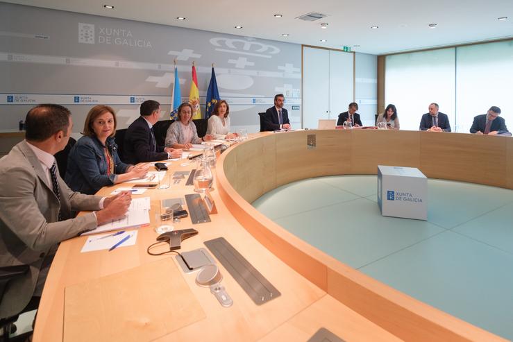 Reunión do Consello da Xunta presidida por Diego Calvo 