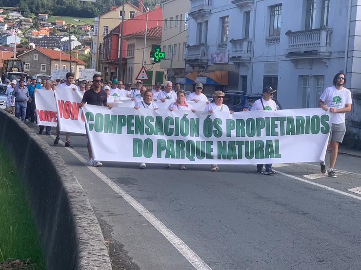 Nova protesta contra a Xunta dos propietarios de terreos situados nas Fragas do Eume 
