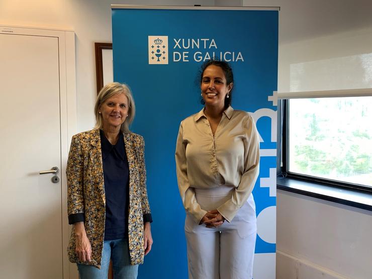 A directora do Igape, Covadonga Toca, reúnese coa Cónsul Xeral de Cuba en Galicia, Ingrid Izquierdo. XUNTA DE GALICIA 