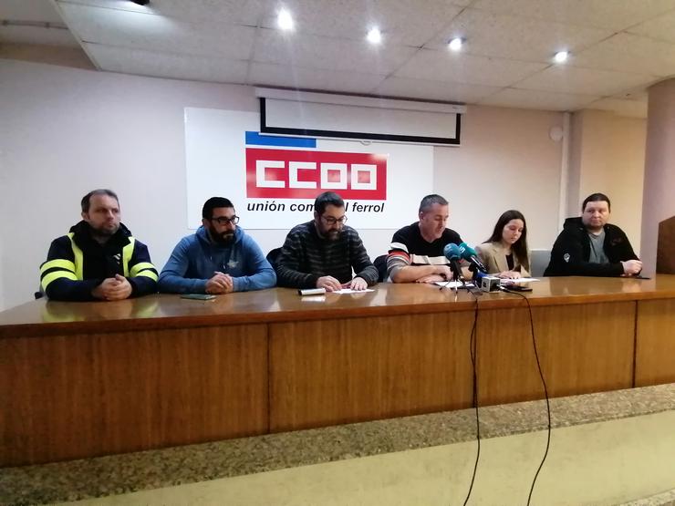 O comité de Navantia Ferrol asegura que están 'ao 25% de ocupación' da súa capacidade 
