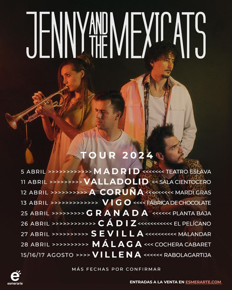 Jenny and The Mexicats anuncia 8 datas en cidades españolas na súa nova xira. JENNY AND THE MEXICATS 
